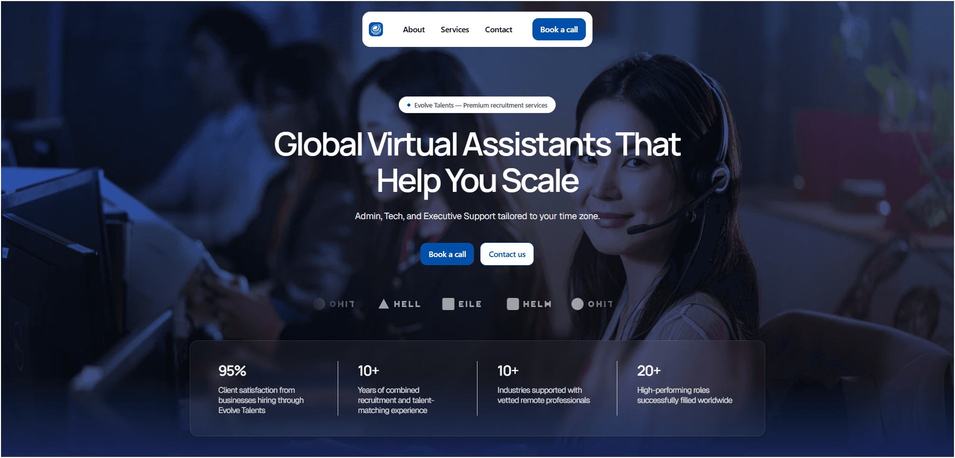 Evolve Talents — Recruitment & VA Platform — custom software project by Real Solutions PH, Philippines — screenshot 1